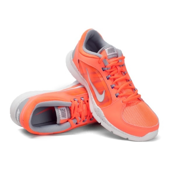 Nike Shoes - Nike Flex Trainer 4 Bright Orange White Sneakers 7
